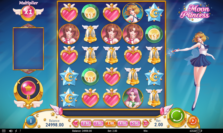 moon princess slot graphics available after 12bet login