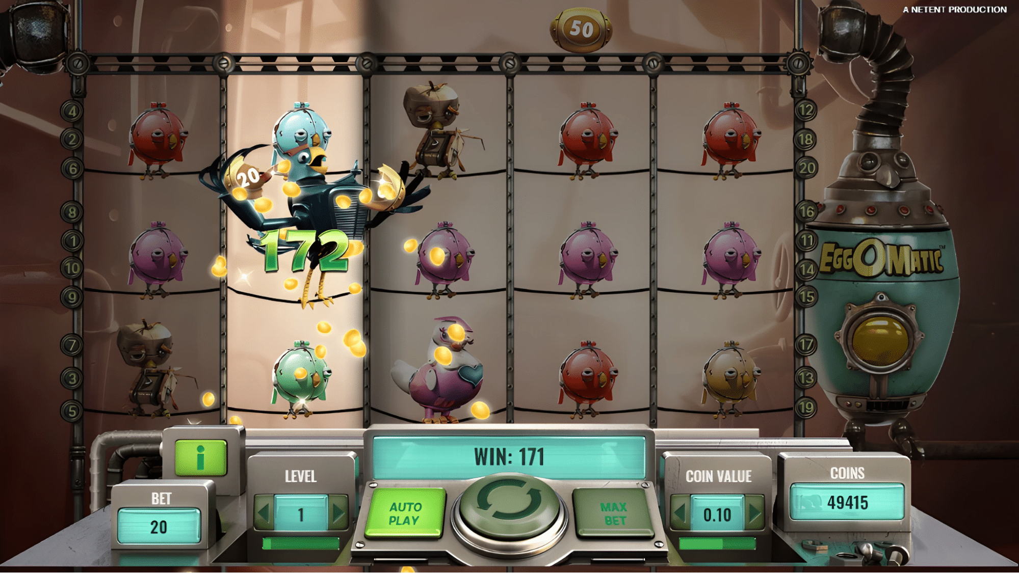 eggomatic slot graphics