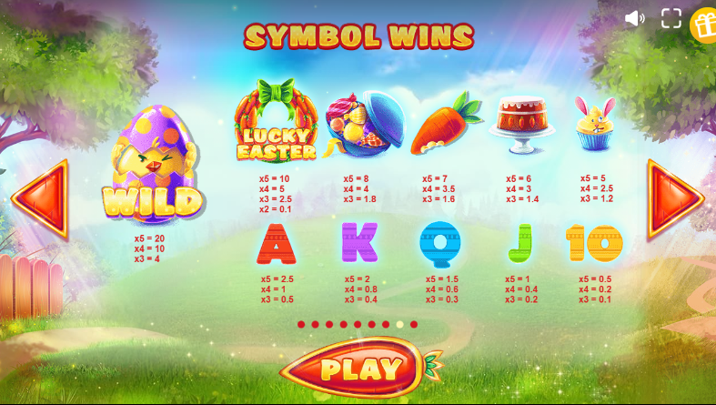 lucky easter slot bonus features