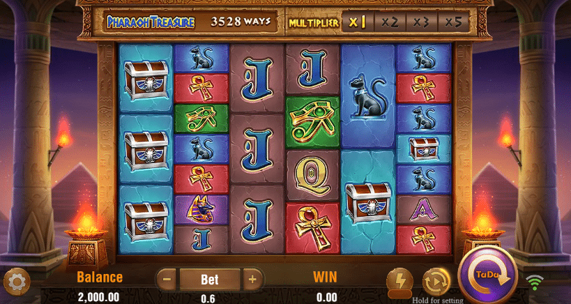 12BET App Slots Pharaoh Treasure graphic