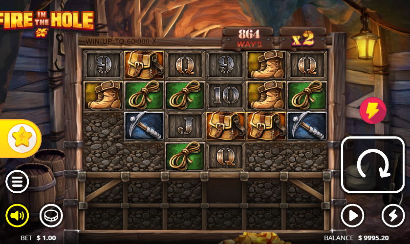 12bet india graphics fire in the hole slot